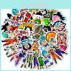 Наклейки Dragon Ball с яркими декалями Супер Сайян Гоку для ноутбуков**