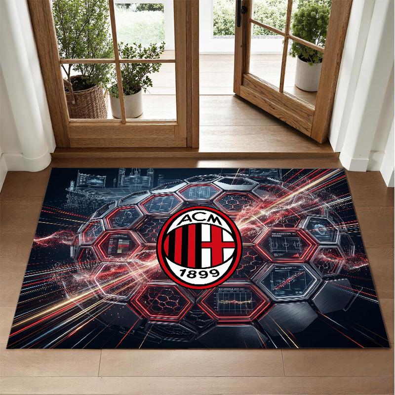 AC Milan Design Crystal Velvet Rug Soft Decorative Mat for Bedroom Entrance