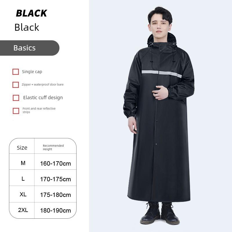 Windbreaker-Style Raincoat for Women, Long Full-Body Rain Protection Against Heavy Rain, Suitable for Electric Scooter Riders, Adult One-Piece Riding