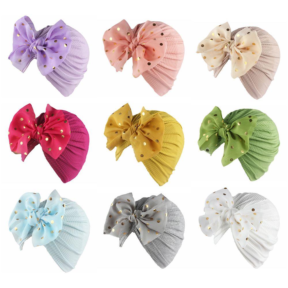 Kids Hair Accessories Headwear Head Wrap Infant Hospital Hat Bowknot Beanies Baby Turban Hat