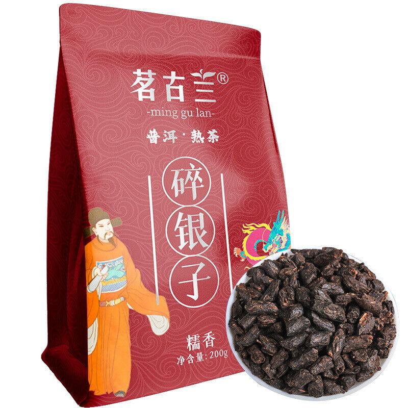 Minggulan Pu'er Спелый чай сломанный серебряный чай клейкий ароматный хороший чай 200 г/пакет
