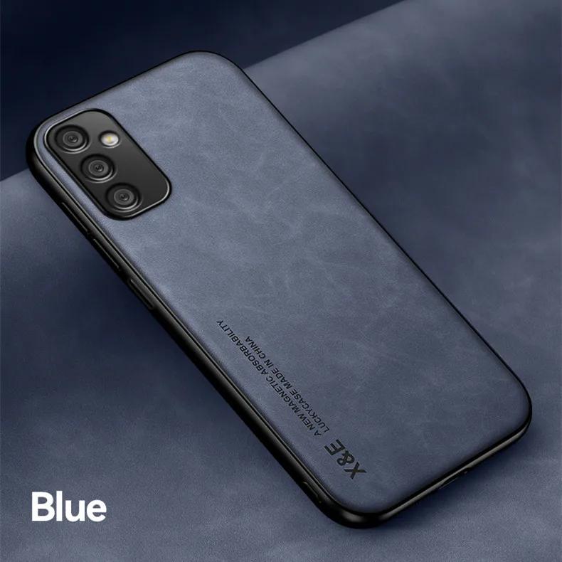 Чехол для Samsung Galaxy A05 A05S A15 A25 A35 A14 A34 A54 A13 A33 A53 A52S 5G Защитный чехол Автомобильный магнитный держатель Текстурированный Бизнес Полная защита
