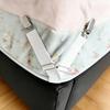 Adjustable Heavy Duty Sheet Fasteners Elastic Anti-Slip Bed Sheet Clips for Bedding Cushions Travel Dorm Home Use
