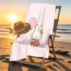 Miffy Print Beach Towel Design, Soft, Lightweight. for Home Bathroom, Spa, Pool, Yoga, Surfing, Camping, Gift for Family, Friend