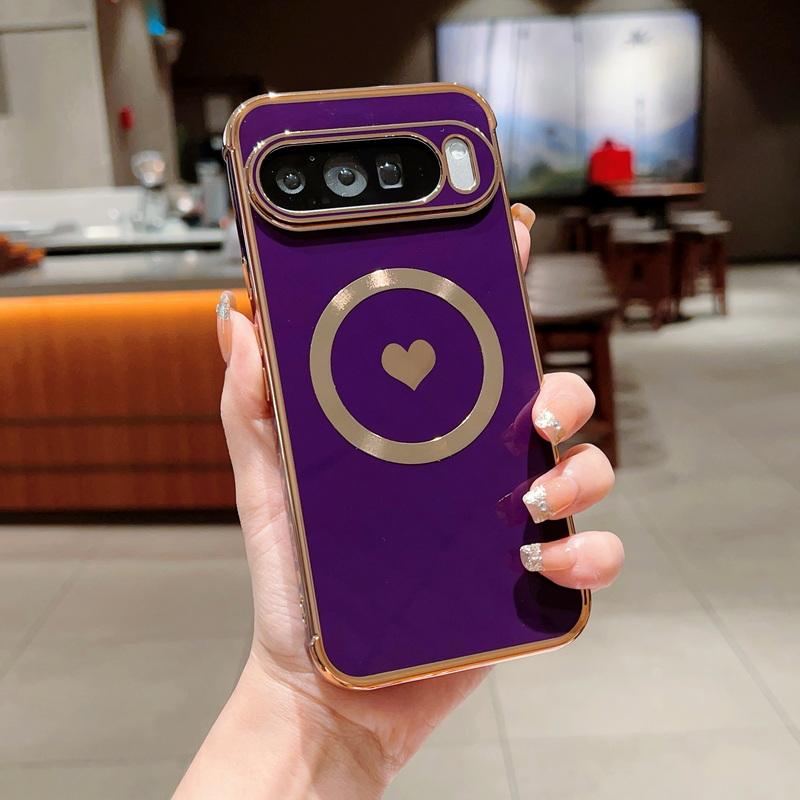 Роскошный чехол из ТПУ с принтом сердечек для Google Pixel 9 Pro XL, 8 Pro, 7A - Тонкий, противоударный, совместимый с MagSafe