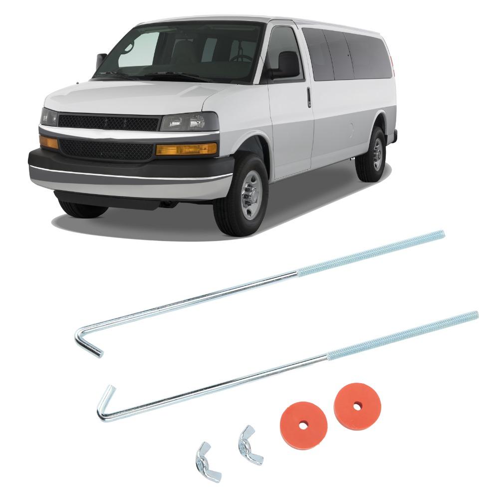 2PCS Anti-Rust Battery Hold Down Kit 10 Inch Battery Retaining Bolts Car & Truck Battery Securing