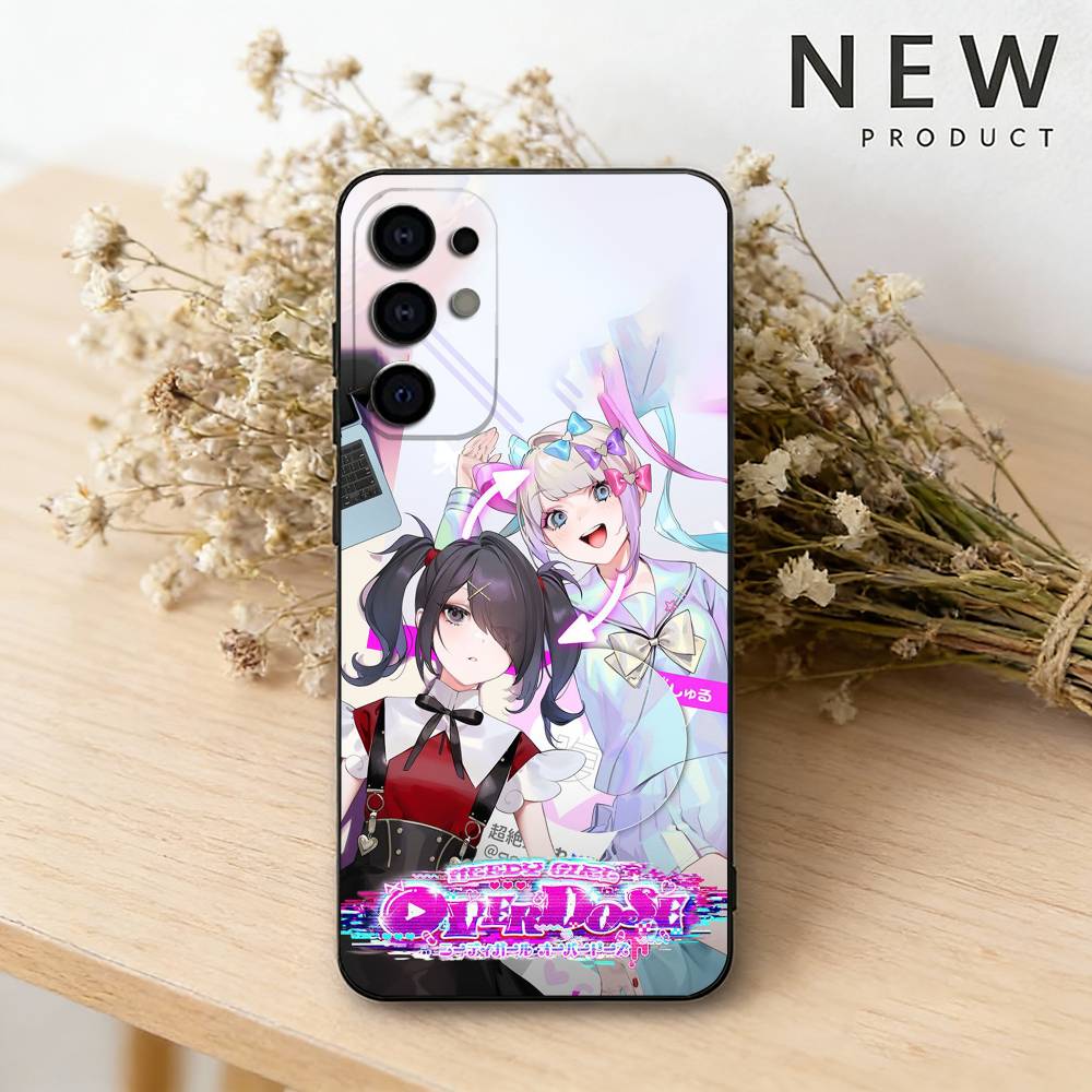 Нуждающаяся G-Girl Аниме Передозировка Чехол для Телефона для Samsung S26,25,24,23,22,21,20,30,Ultra,Plus,Fe,Lite Черный Корпус