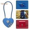 Кодовый замок с 3-значным кодом в форме сердца, компактный дизайн, портативный многоцелевой, сбрасываемый, водонепроницаемый навесной замок для улицы