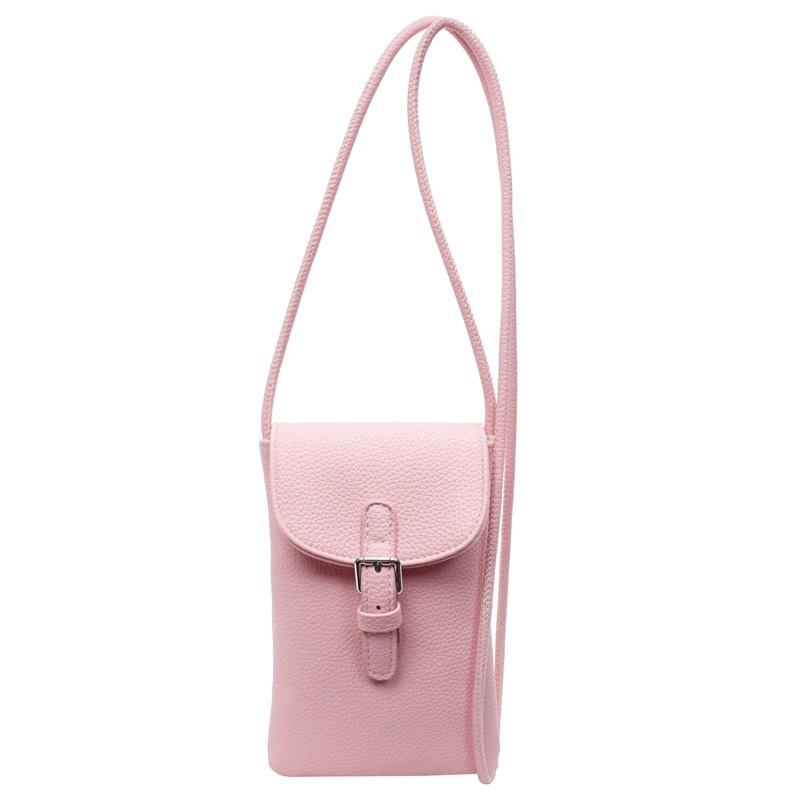 Women Pu Mini Crossbody Bag Phone Purse With Lock Clasp For Casual Outings Use