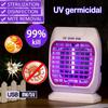 New 8W 5V  USB Ultraviolet Sterilizing Lamp Safe Home Uv Germicidal Disinfection Light Mosquito Killer