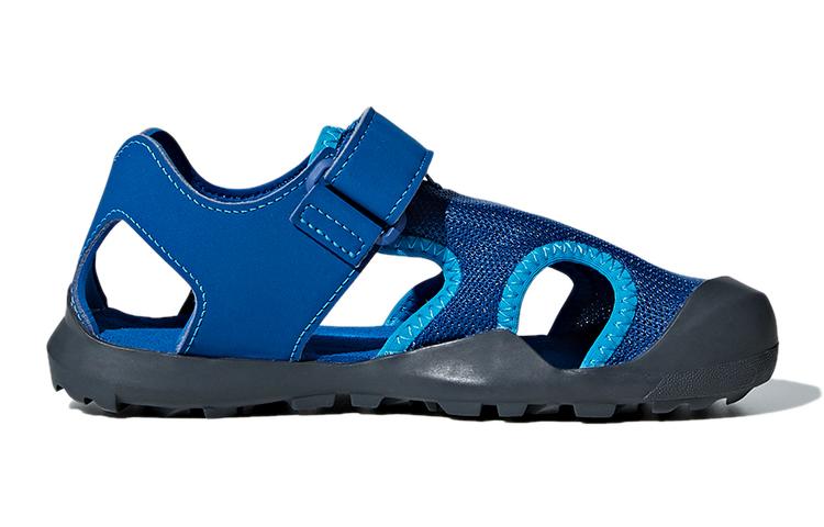 adidas Сандалии Captain Toey K, нескользящие, износостойкие, синие, для детей, BC0703
