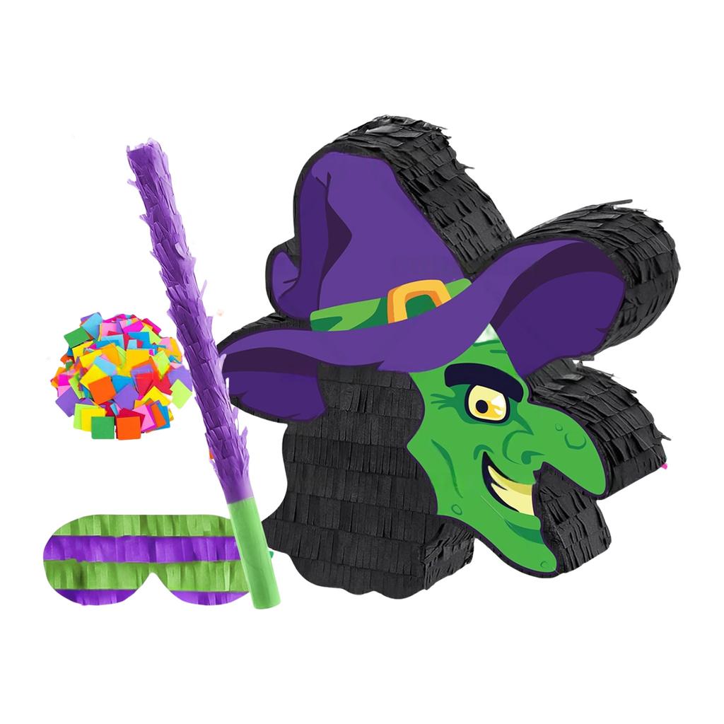 Halloween Witch Pi?atas For Candy Hitting Game Safe Paper Craft Party Decoration Kids Activity Festival Centerpieces
