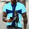 Vintage Knights Templar 3D Print T-Shirt Kids Summer Kids Short Sleeve Tee Boy and Girl T-Shirts Street Y2k Clothes