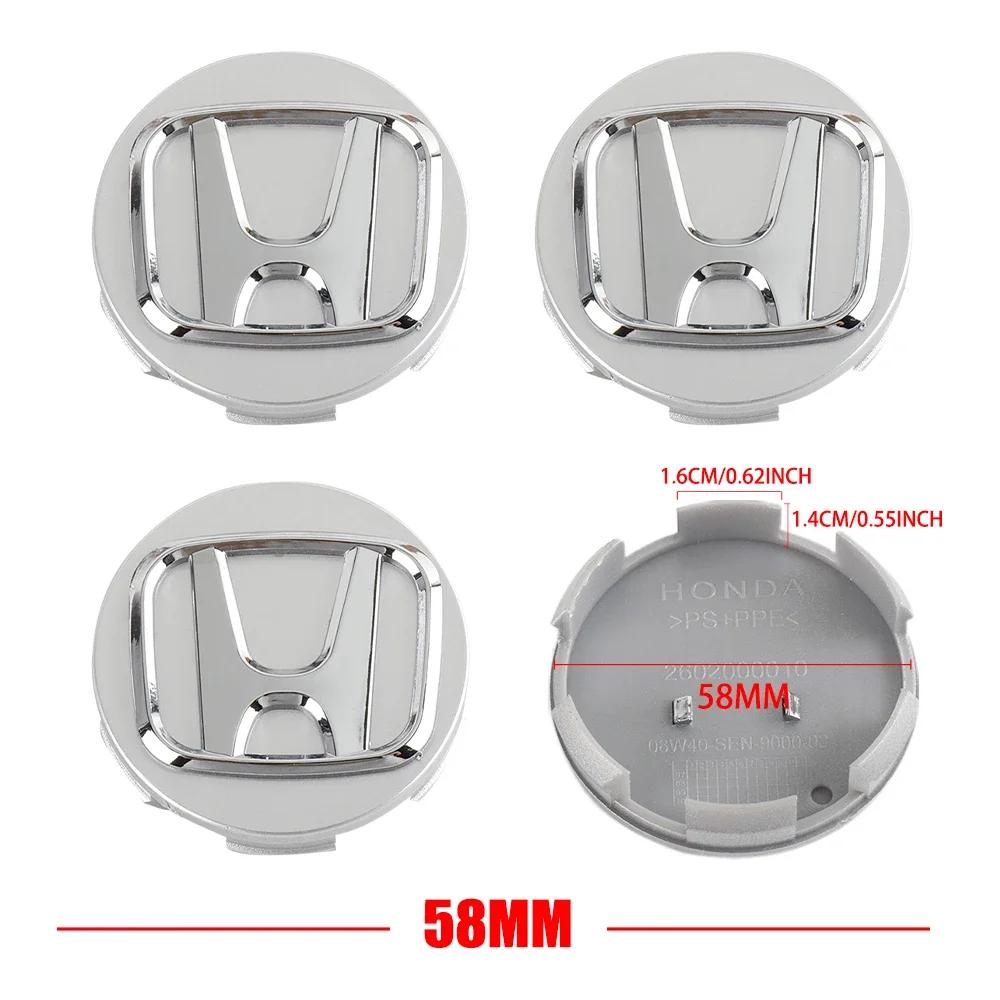 58MM/69MM Car Wheel Center Cover Hub Cap Badge Auto Accessorie For Honda CITY CIVIC Mugen TypeR Type S Vezel RR Insight Si Pilot