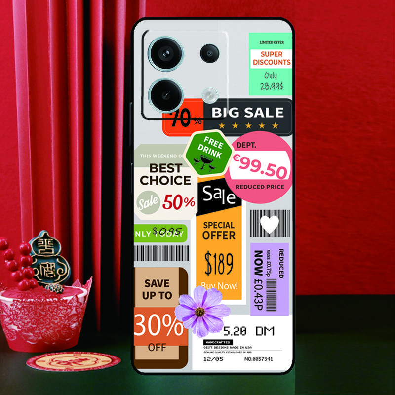 Barcode Label Cool Boys Girls For Xiaomi Redmi Note 14 13 12 9 10 11 Pro 9S 10S 11S 12S Redmi 13C 10C 12C 14C Phone Case