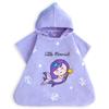 Milk&Moo Little Mermaid Kids Poncho, %100 Cotton, One Size, 22,5x24 In