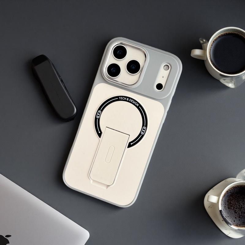 Чехол-броня с подставкой для iPhone 17 Air 16 15 14 Plus 13 Pro Max, прочный, для MagSafe, с магнитной беспроводной зарядкой