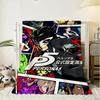 Classic Anime Persona 5 Throw 240g Flannel Blanket Lightweight Soft Skin-friendly Summer Thin Throw Blanket