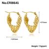 Cheap Mixed Female Finger Adjustable Stud Earrings Vintage Wedding Engagement Jewelry Bulk 316L Pvd Stainless Steel