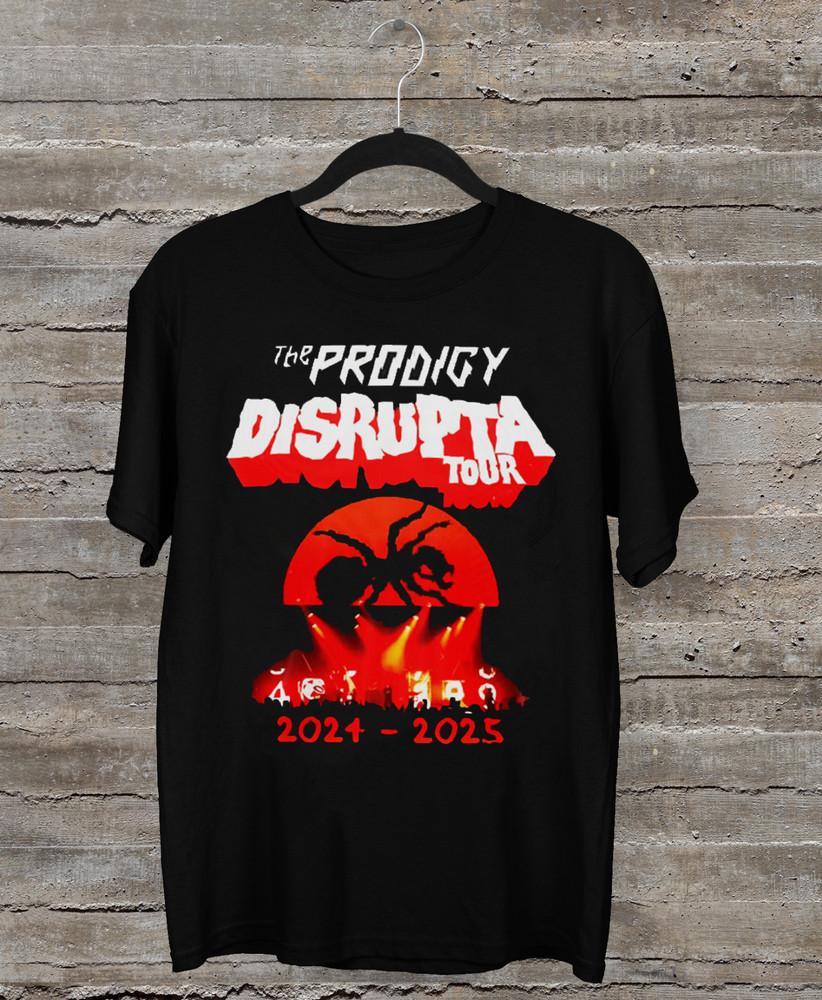НОВИНКА Футболка с коротким рукавом черная The Prodigy Band Tour 2025 Все размеры SS43 Унисекс