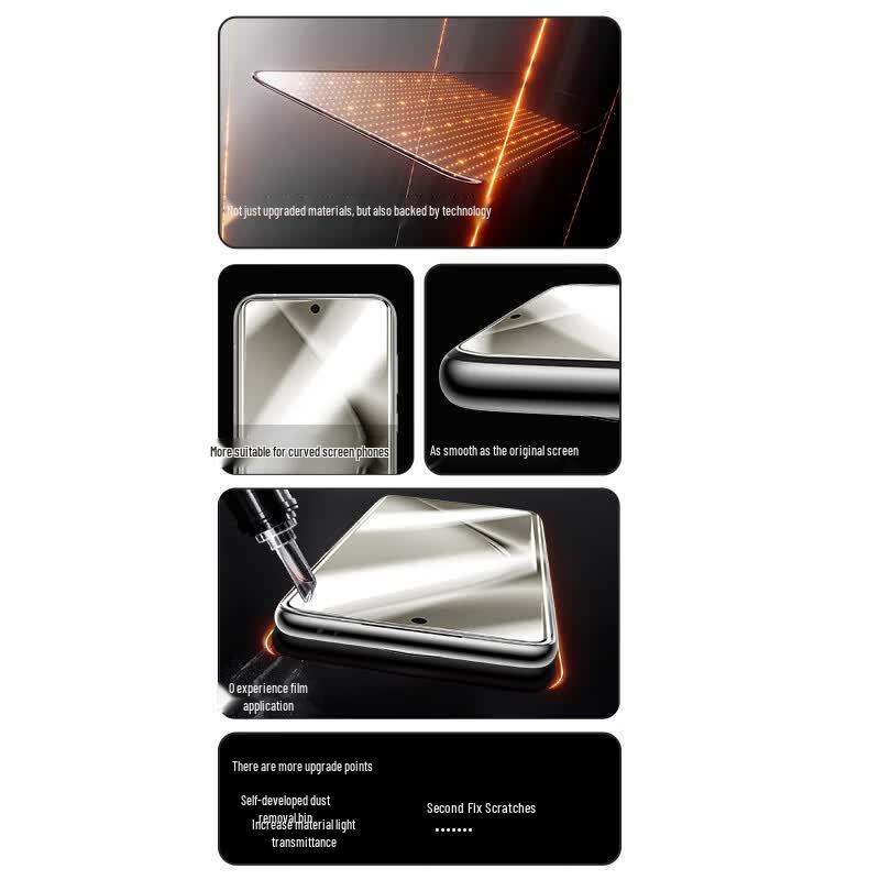 Smorss 2-Pack Ice Porcelain Hydrogel Screen Protector for Huawei Pura 70 Series
