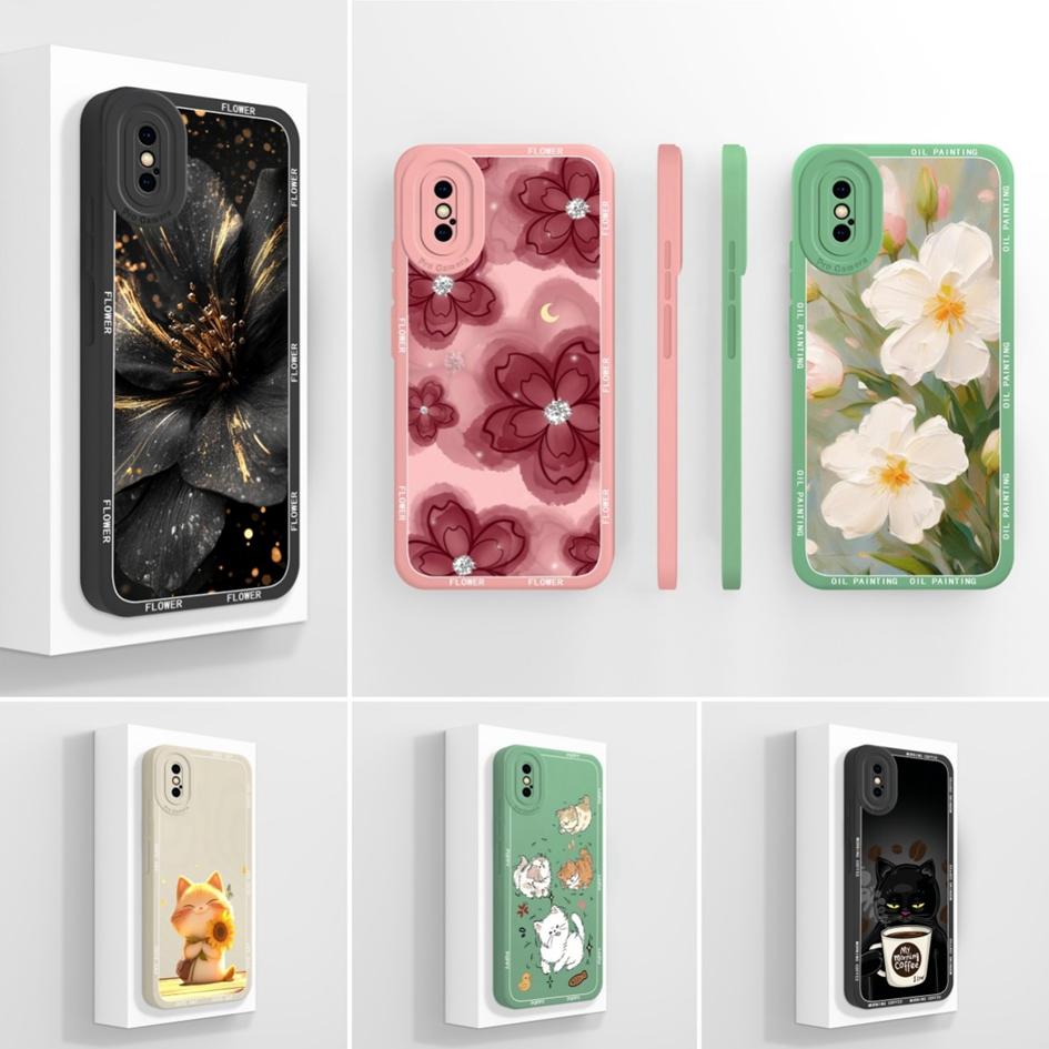 Для Apple iPhone X XR XS SE 6 7 8 11 12 Pro Max Plus Mini чехол для телефона роскошный цветочный узор мягкий жидкий силиконовый противоскользящий защитный чехол для iPhone