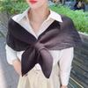 Cross Elegant Solid Color Vintage Fake Collars Neck Wrap Women Knitted Scarf Korean Style Shawl