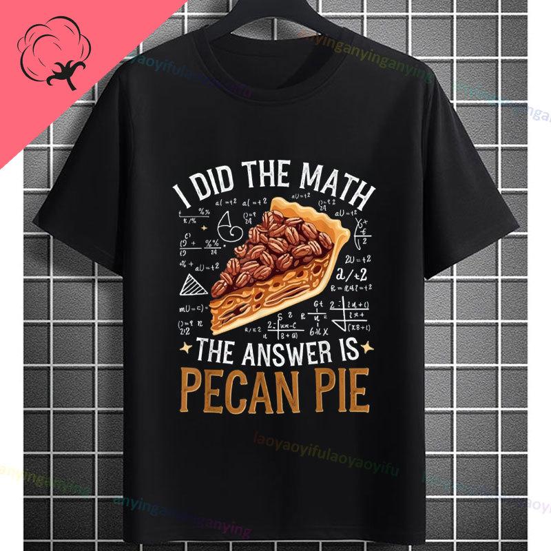 Unisex Funny Who Ate Half of The Chocolate Pecan Pie Graphic TShirt Round Neck 100 Cotton Shortsleeve Casual Outdoor Tshirt