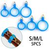 Rubber Rings Elastic Fishing Rod Hook Keeper Fly Pole Metal Holders