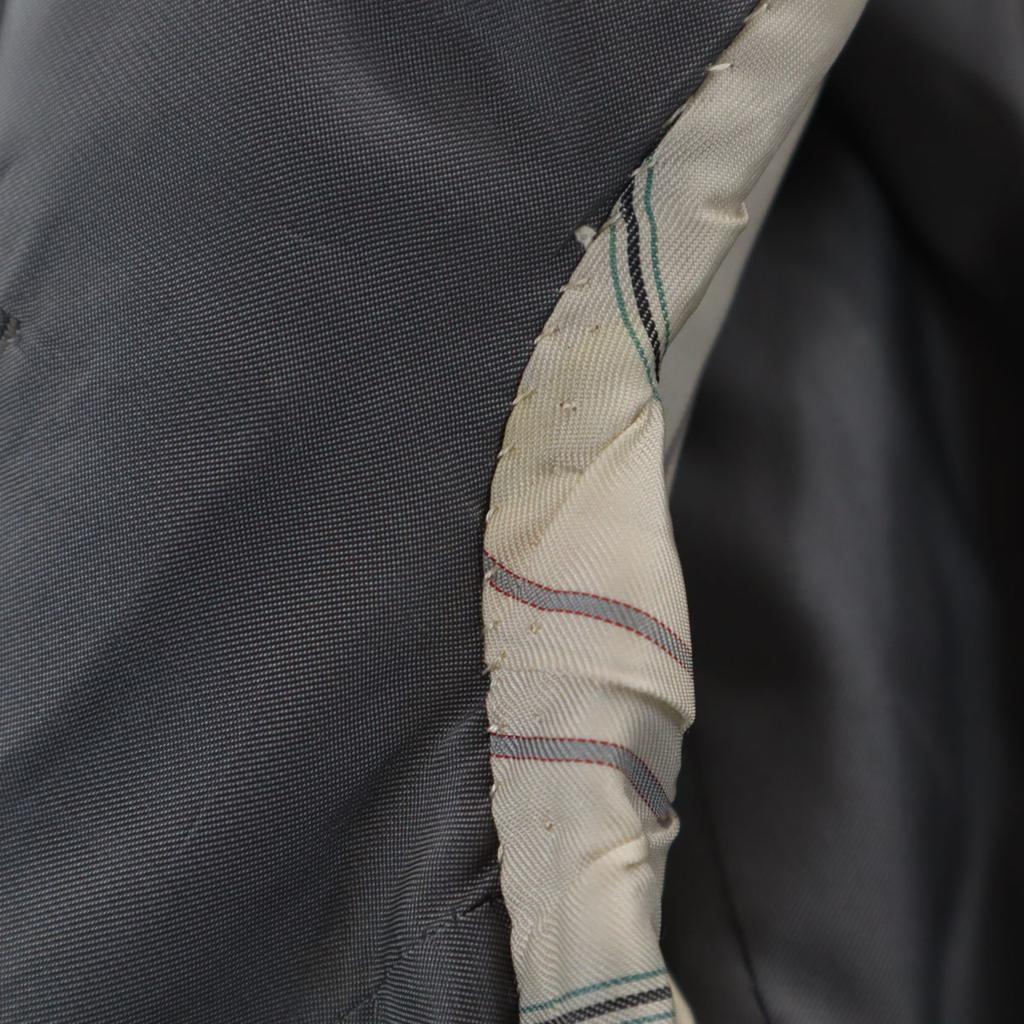 Yves Saint Laurent 90s Old Check Pattern Tailored Jacket 98/88/175 Gray Men's Used