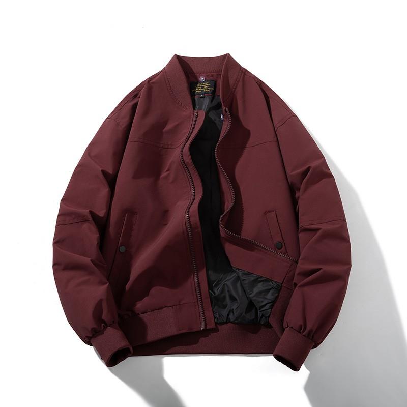 Mens Oversized Casual Winter Bomber Jacket Warm Thickened Cotton-Padded Outerwear Daily Wear