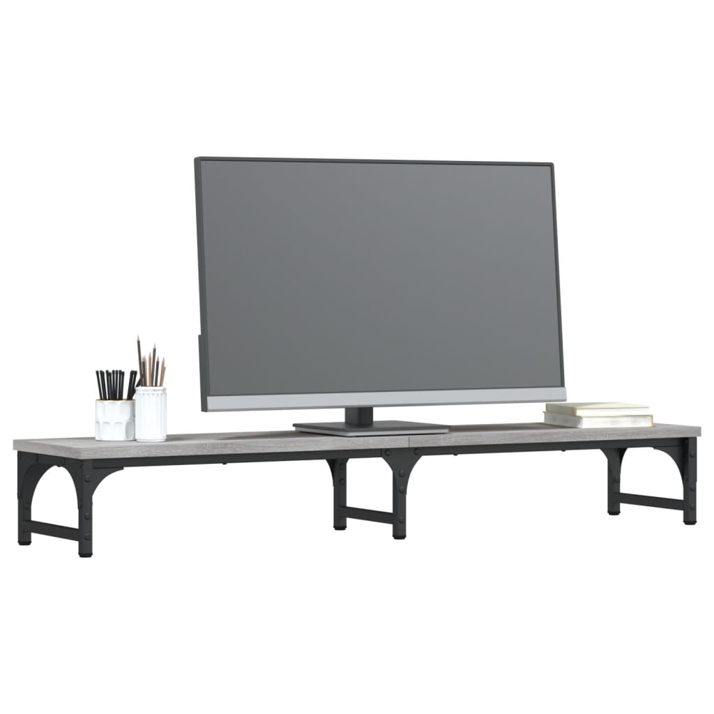 Monitor Stand Gray Sonoma 105 x 23 x 15.5 cm Particleboard