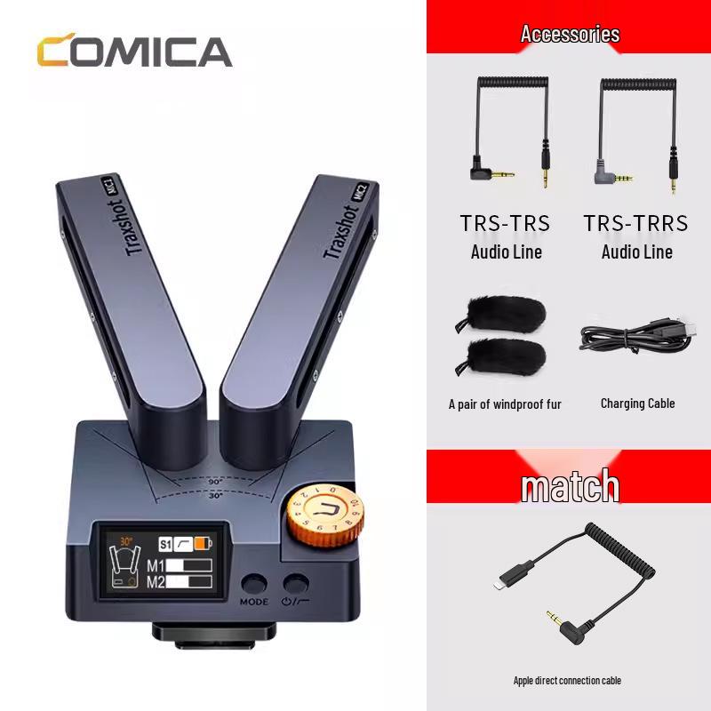 COMICA Traxshot Направленный микрофон для интервью и записи для DSLR