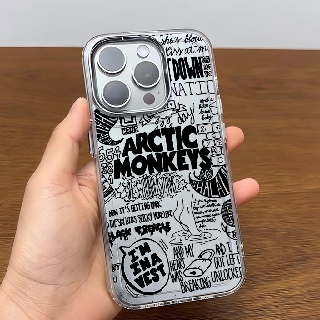 Модный черный чехол для телефона Arctic Monkeys A- Для iPhone 17 16e 16 15 14 13 12 11 mini Pro Max X XR XSMAX 8 7 Air Plus Мягкий чехол