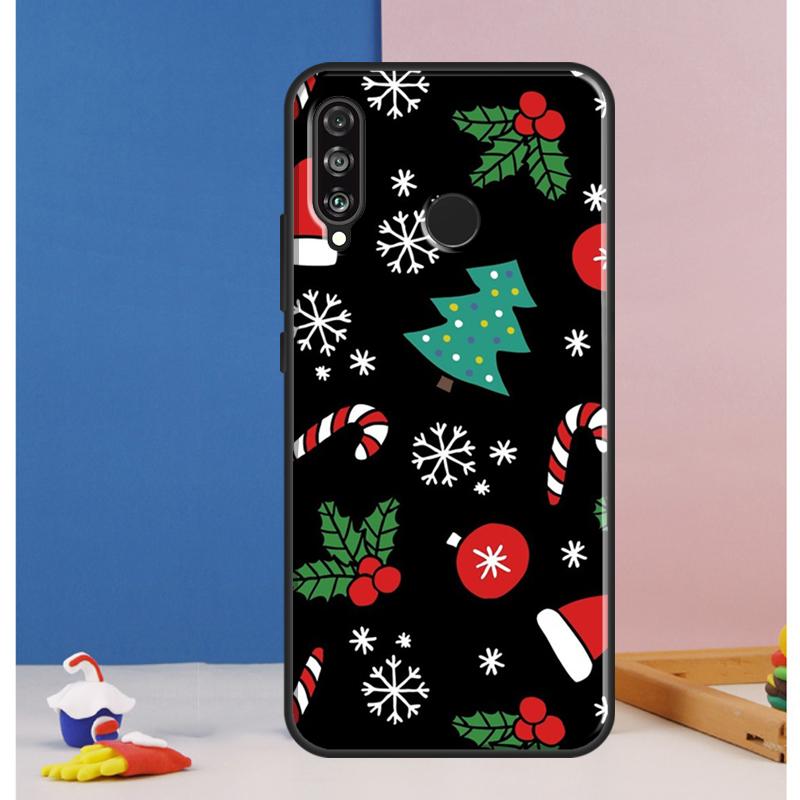 Чехол 'Рождественские Снежинки' для Huawei Nova Y73 Y72 Y70 Y90 Y60 Y61 Y91 12s 12i 11i 8i 9 10 SE P30 P40 Lite P60 Pro