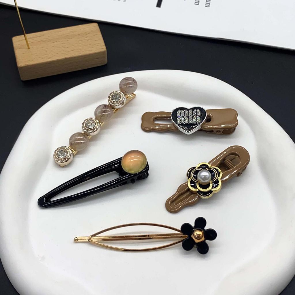 Крутая металлическая шпилька Y2K: Высококачественная горячая девчачья челка с заколкой и головной убор в виде утконоса