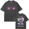 Demon Slayer Akaza Pure Cotton Tshirt 2026 Summer New Anime Doublesided Printed Fashion Casual Family Short Sleeved Top