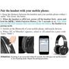 Наушники Bluetooth 5.0, беспроводные и проводные накладные стереогарнитуры с шумоподавлением, микрофоном, линейным входом/линейным выходом/голосовым управлением
