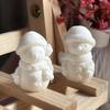1Pc 3D Mini Snowman Silicone Mold - Reusable DIY Candle & Resin Mold with Heart Cutouts, Smooth Surface & Expressive Face
