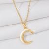 Moon Necklace Women'S Light Luxury Simple Versatile Temperament Clavicle Chain Jewelry