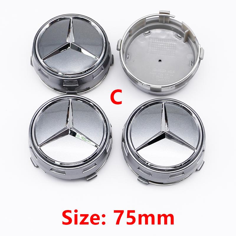 Для Benz u4G Class G63 G500 75 мм ABS Колпачки ступицы колеса автомобиля Замена Для Mercedes Benz AMG A0004000900 Аксессуары для модификации стиля EIS2
