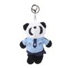 Дорожная полиция Маленький медведь панда плюшевые игрушки брелок полиция пожарные животные брелок кулон автомобиль рюкзак подвески сумка декор подарки