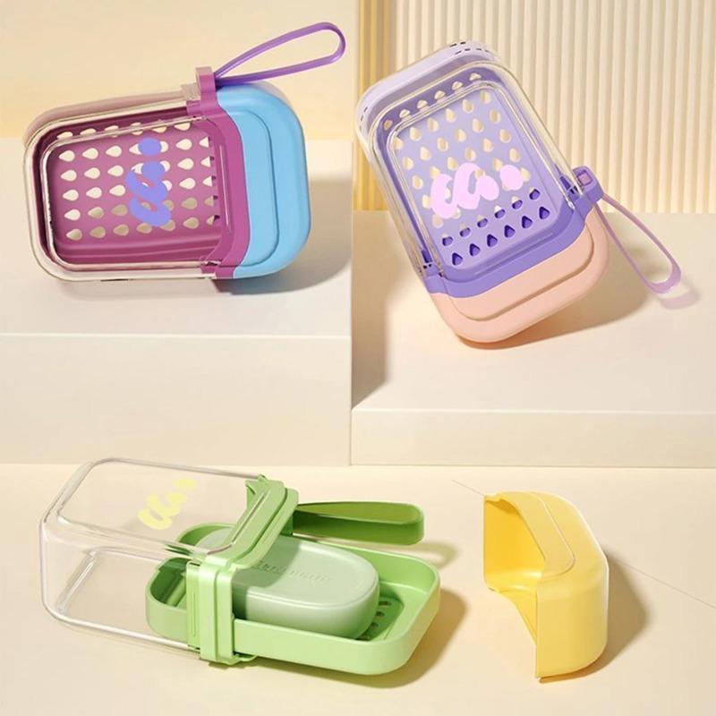 Portable Travel and Business Waterproof Soap Box with Lid Sealing, Beautiful Value, High Double-layer Compact and Practical