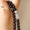 Sandalwood Small-Leaf 6x108 Beads Bracelet - Multiple Loops, Unisex Buddhist Wenwan