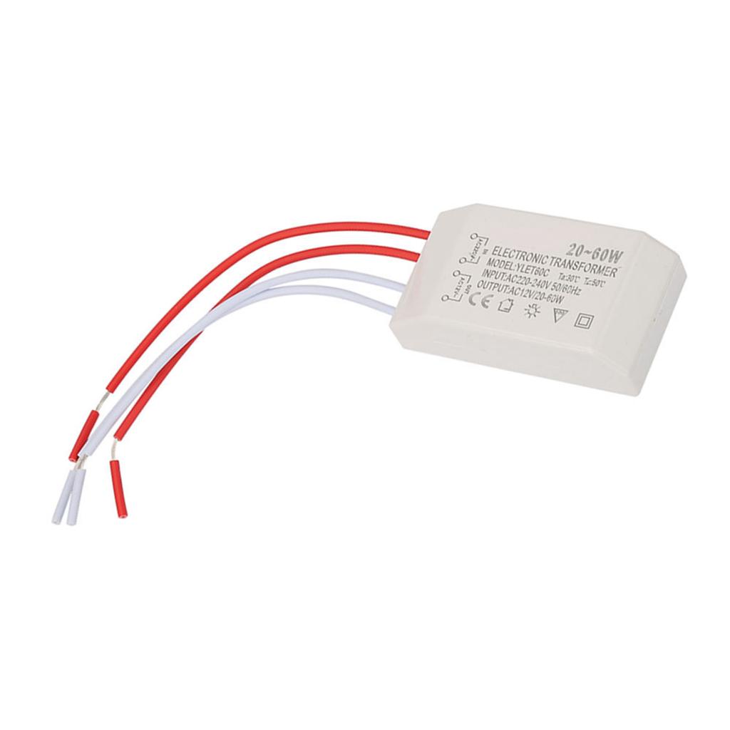 220V to AC 12V Electronic Voltage Converter 20‑60W Smart Power Supply Driver Power Electronic