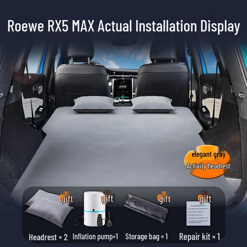 Roewe RX5 Max Car Air Mattress: Auto-Inflatable Rear Seat Sleeping Pad for Trunk.