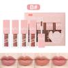 Блеск для губ Зеркальное стекло телесного цвета Увлажняющий отбеливающий блеск для губ Симпатичный набор