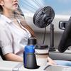Automotive Cup Holder with USB Fan Adjustable Powerful Speed Compact Car Accessories Interior
