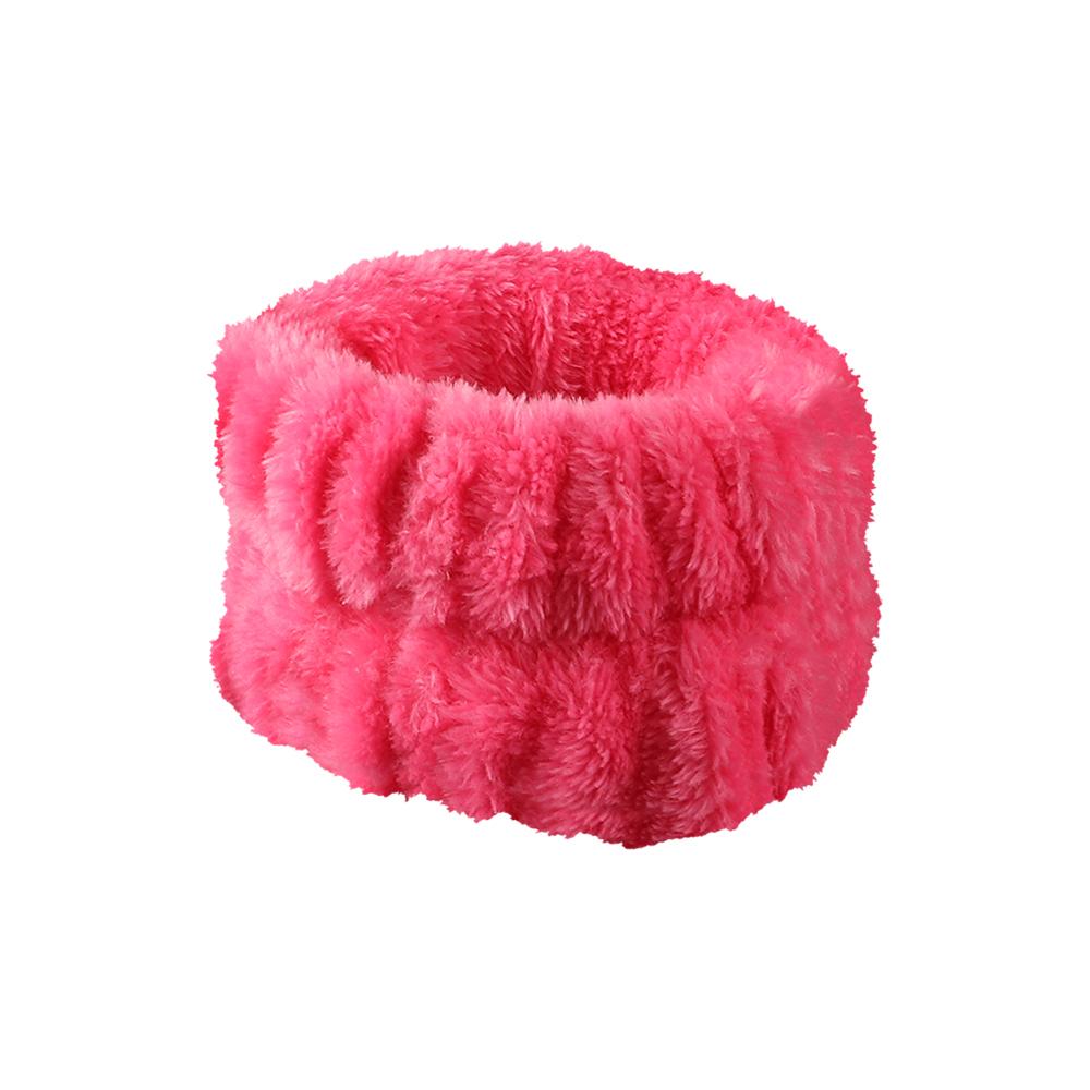Factory Comfortable Soft Furry Elastic Head Bands Hot Sale Wash Face Spa Headband and Wrist Band