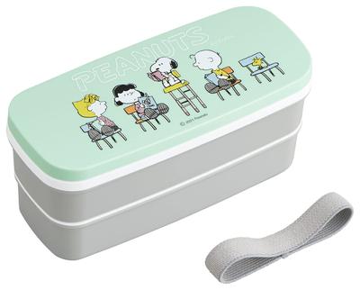 Ланч-бокс OSK Peanuts, двухъярусный, сделано в Японии (С разделителями) ПВ-28К